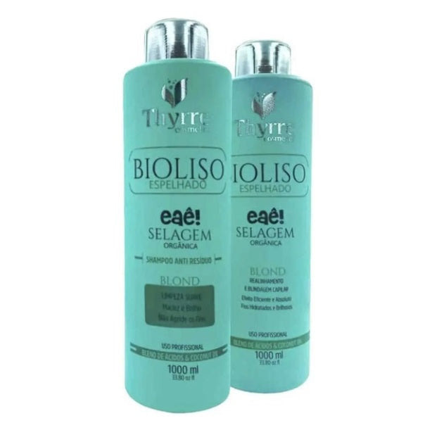 Thyrre Cosmetics Hair Straighteners BioLiso Organic Sealing Blond Realignment Smoothing Kit 2x1L - Thyrre Cosmetics