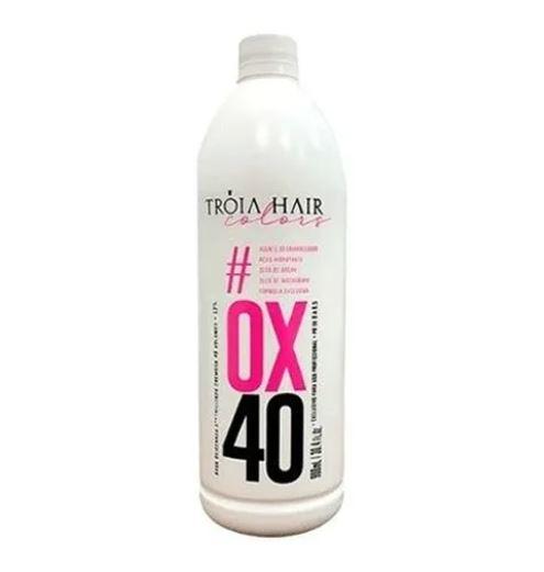 Troia Hair Brazilian Keratin Treatment Moisturizer Oxidizing Emulsion Argan Macadamia OX 40 Vol. 9% 900ml - Troia Hair