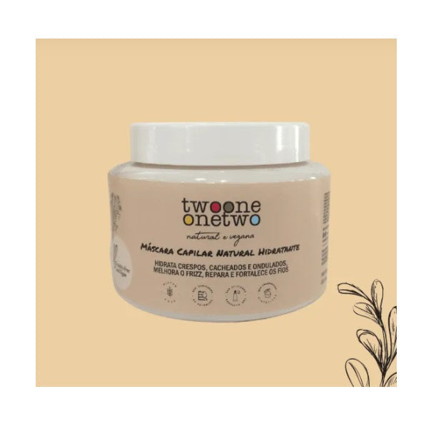 Twoone Onetwo Hair Care Moisturizing Daily Care Argan Rícino Hydration Vegan Mask 200g - Twoone Onetwo
