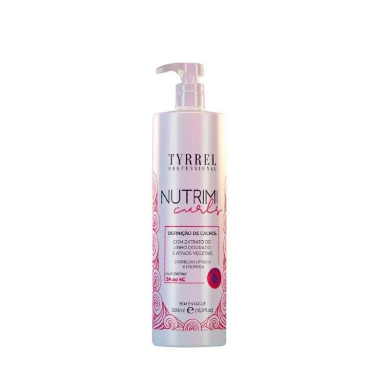 Tyrrel Hair Care Professional Nutrimi Curl Definer Gold Linen Extract Cury Hair Fluid 500ml - Tyrrel