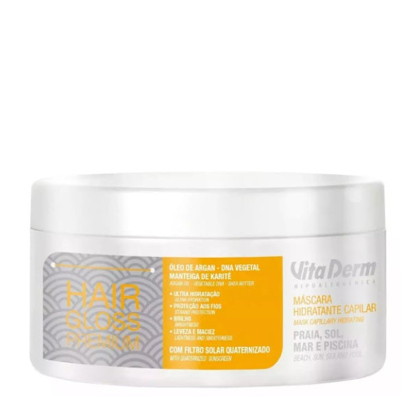 Vita Derm Hair Care Hair Gloss UV Protection Moisturizing Instant Treatment Mask 300g  - Vita Derm
