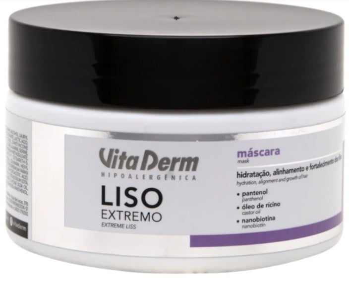 Vita Derm Hair Care Liso Extremo Extreme Smooth Hydration Anti Frizz Alignment Mask 300g - Vita Derm