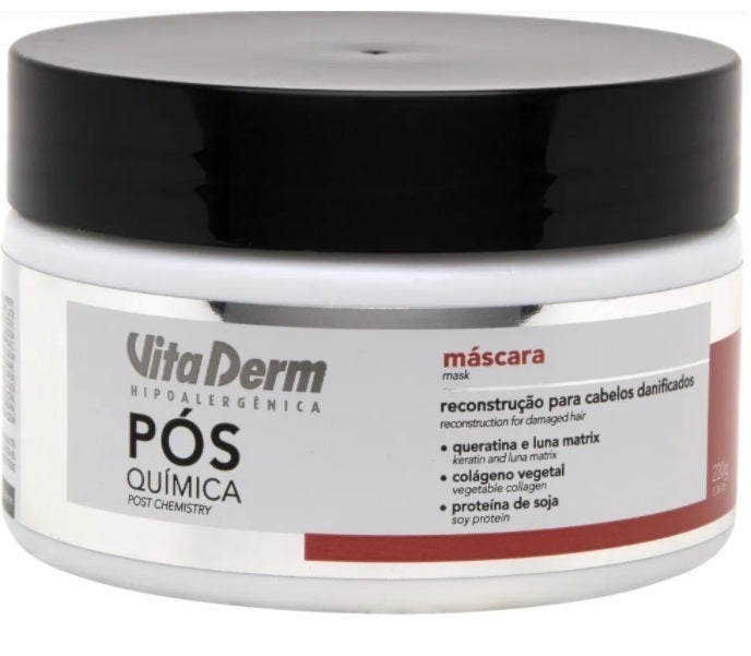 Vita Derm Hair Care Post Chemistry Damaged Hair Reconstruction Treatment Mask 220g - Vita Derm