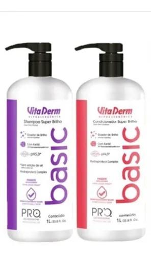 Vita Derm Salon Lines Vita Derm Shampoo E Conditioner Basic Liter Professional - Vita Derm