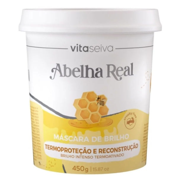 Vita Seiva Hair Care Abelha Real Bee Jelly Damaged Hair Treatment Anti Frizz Shine Mask - Vita Seiva