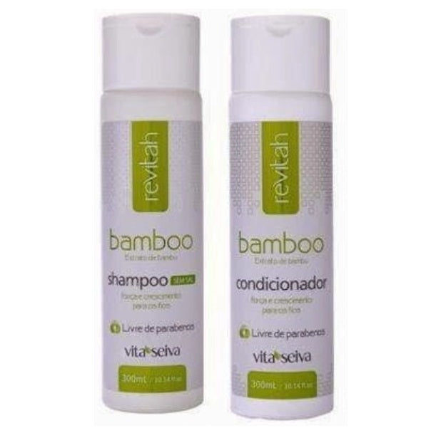 Vita Seiva Shampoo & Conditioner Bamboo Revitah Strenghtening Nourishing Treatment Hair Kit 2x300ml - Vita Seiva