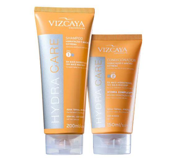 Vizcaya Brazilian Keratin Treatment Hydra Care Thermal Water Hydration Restore Treatment Kit 2 Products - Vizcaya