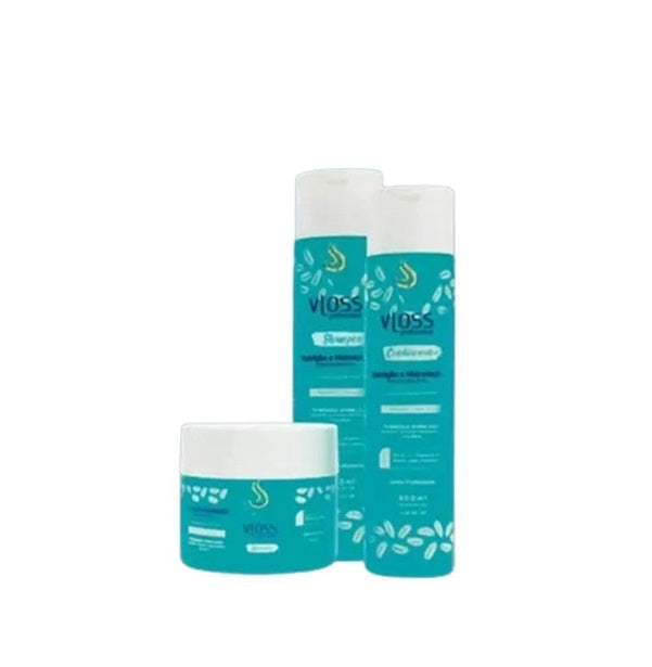 Vloss Hair Care Kits Intensive Nutrition Hydration Hair Treatment Home Care Kit 3x300 - Vloss