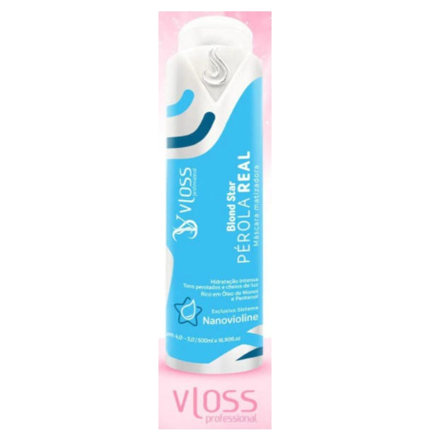 Vloss Hair Care Real Toner Pearl Effect Blond Hair Tinting Color Maintenance 500ml - Vloss