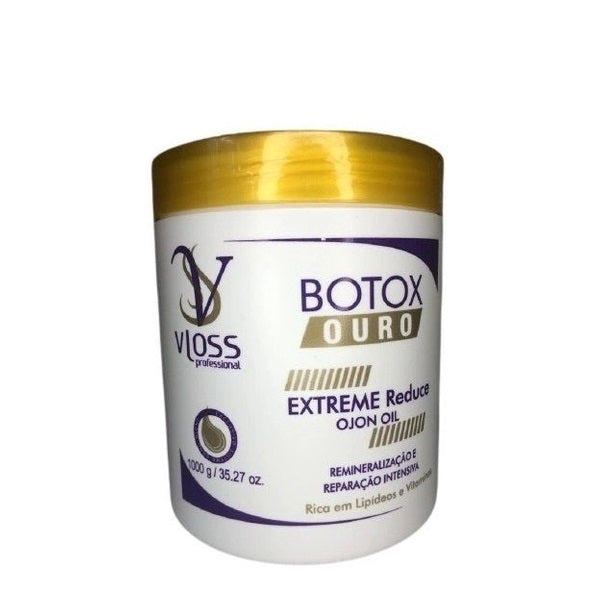Vloss Hair Straighteners White Gold Ojon Oil Extreme Reducer Depe Hair Mask Straightening 1Kg - Vloss