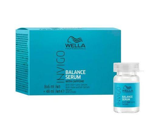 Wella Brazilian Keratin Treatment Invigo Balance Anti-Fall Lotus Menthol Allantoin Caffeine Ampoule 8x6ml - Wella