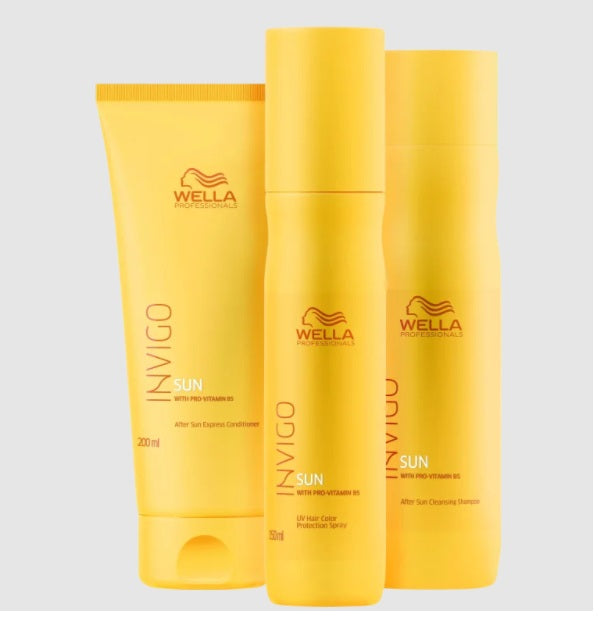 Wella Hair Care Kits Invigo Sun Post Beach Sun Beach Pool Protection Hair Treatment Kit 3 Itens - Wella