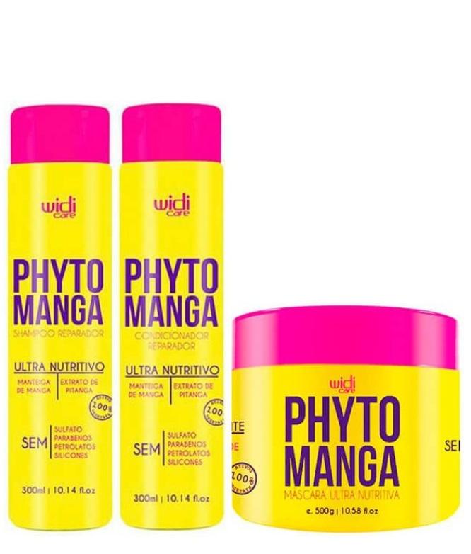 Widi Care Home Care Phyto Manga Ultra Hair Nourishing Mango Butter Extract Kit 3 Itens - Widi Care