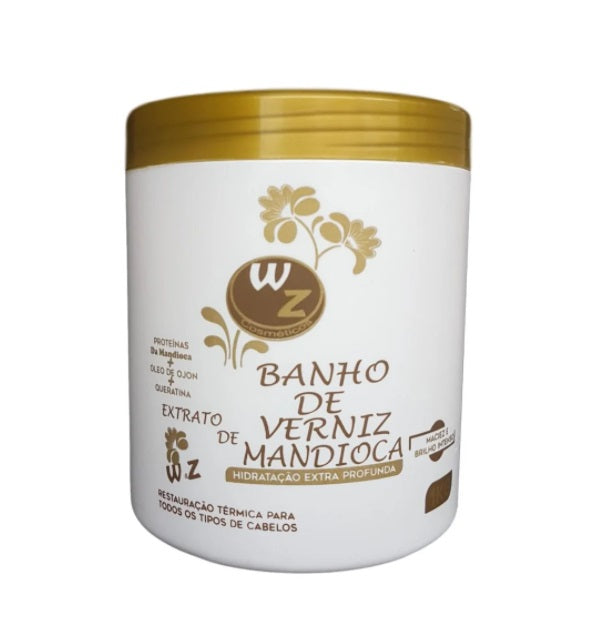 WZ Cosmetics Hair Care Mandioca Cassava Varnish Bath Moisturizing Treatment Mask 1Kg - WZ Cosmetics