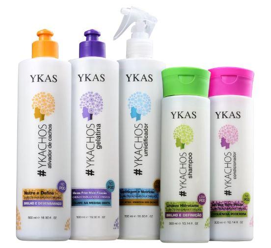 Y-Kas Brazilian Keratin Treatment #Ykachos Wavy Curly Hair Moisturizing Shine Treatment Kit 5 Products - Y-Kas