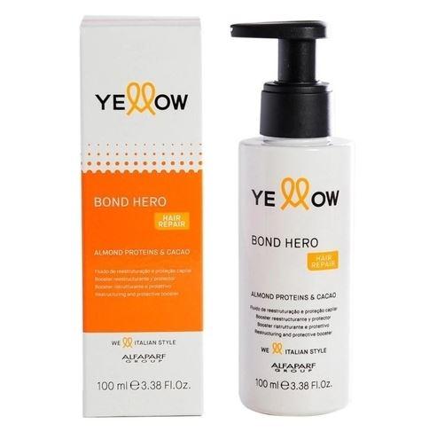 Yellow Brazilian Keratin Treatment Bond Hero Hair Repair Almond Proteins Cocoa Treatment Fluid 100ml - Yellow