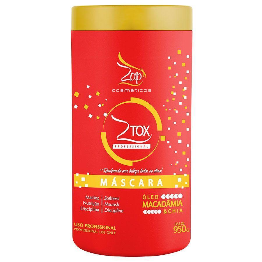 Zap Cosmetics Brazilian Hair Treatment Ztox Macadamia Oil and Chia Mask 950g - Zap