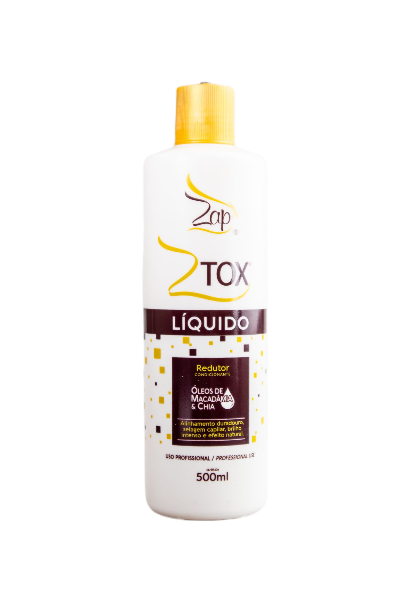 Zap Cosmetics Brazilian Keratin Treatment Zap Ztox Conditioning Reducer Liquid Macadamia and Chia 500ml - Zap Cosmetics
