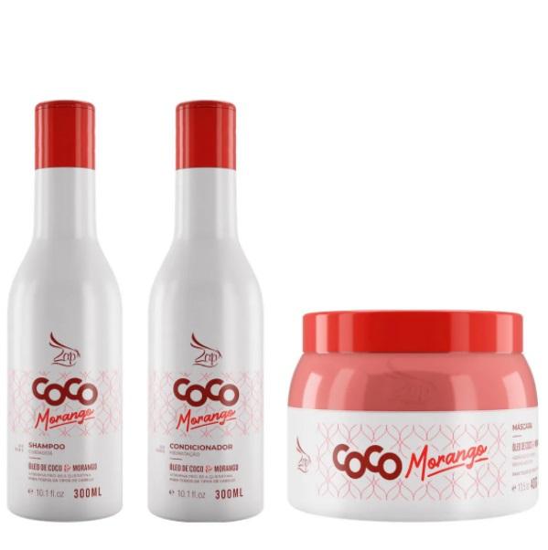 Zap Cosmetics Home Care Coco Coconut Strawberry Maintenance Moisturizing Kit 3 Prod. - Zap Cosmetics